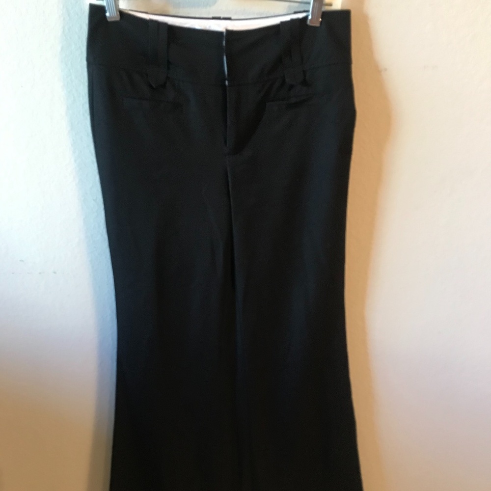 Bisou Bisou Black Dress Pants, Flare Bottoms - 2